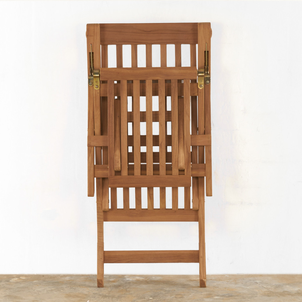 Transat en teck massif Audrey