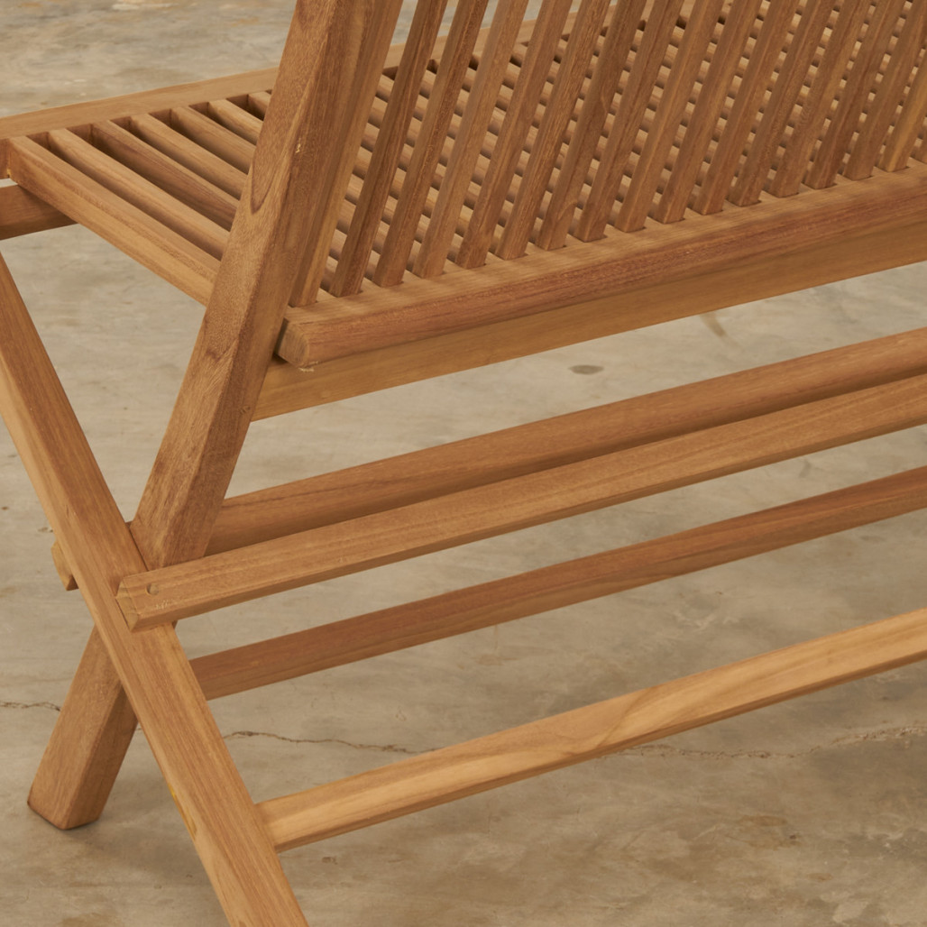 Banc de jardin en teck pliant Audrey Banc de jardin en teck pliant Audrey