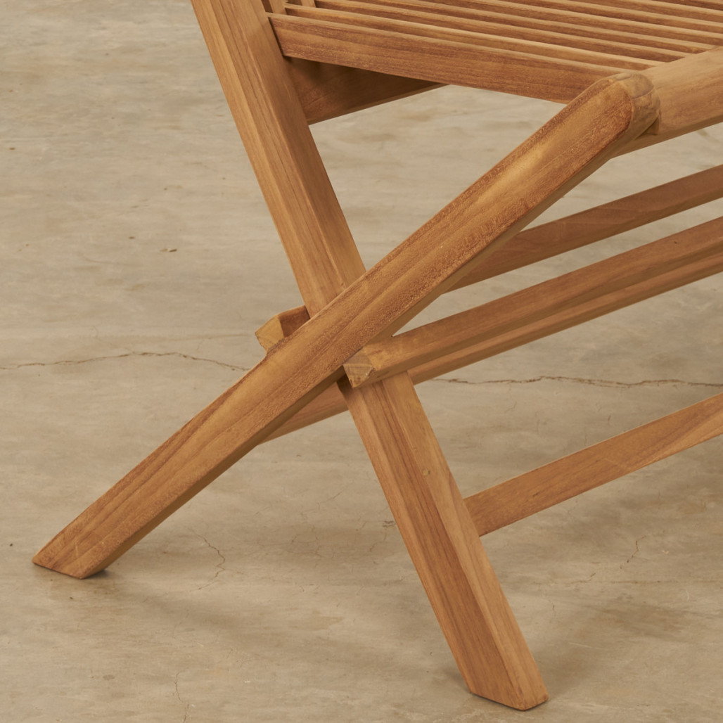 Banc de jardin en teck pliant Audrey Banc de jardin en teck pliant Audrey