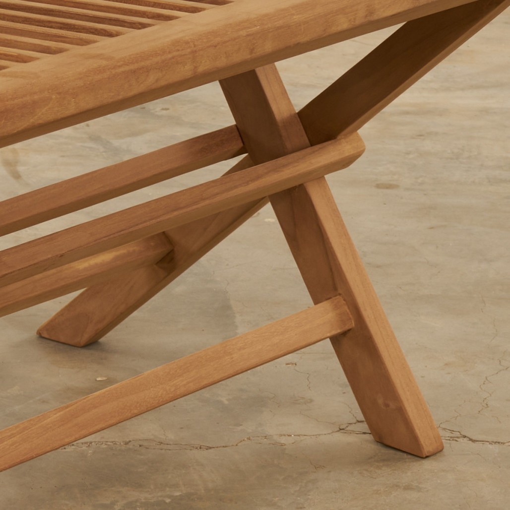 Banc de jardin en teck pliant Audrey Banc de jardin en teck pliant Audrey