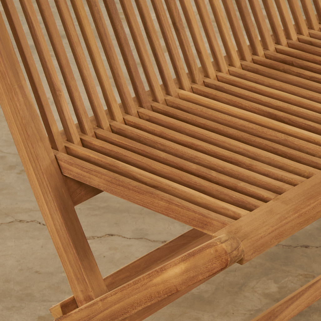 Banc de jardin en teck pliant Audrey Banc de jardin en teck pliant Audrey