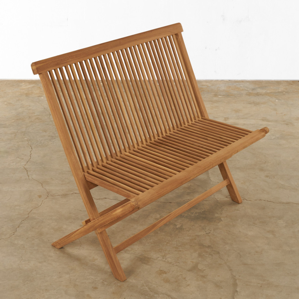 Banc de jardin en teck pliant Audrey Banc de jardin en teck pliant Audrey