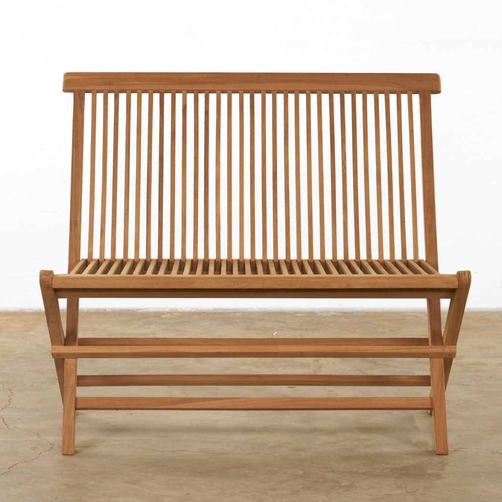 Banc de jardin en teck pliant Audrey Banc de jardin en teck pliant Audrey