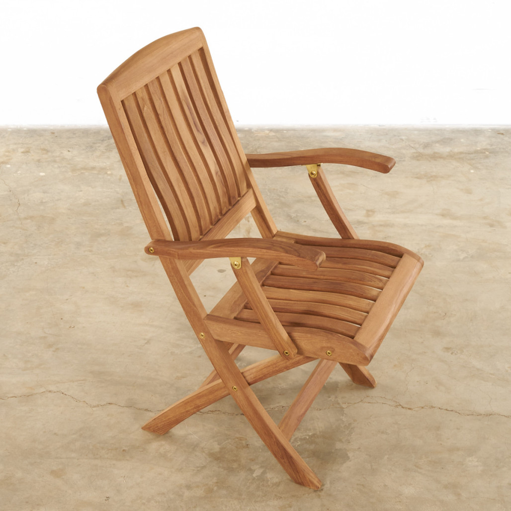 Fauteuil de jardin en teck massif Lisato Fauteuil de jardin en teck massif Lisato