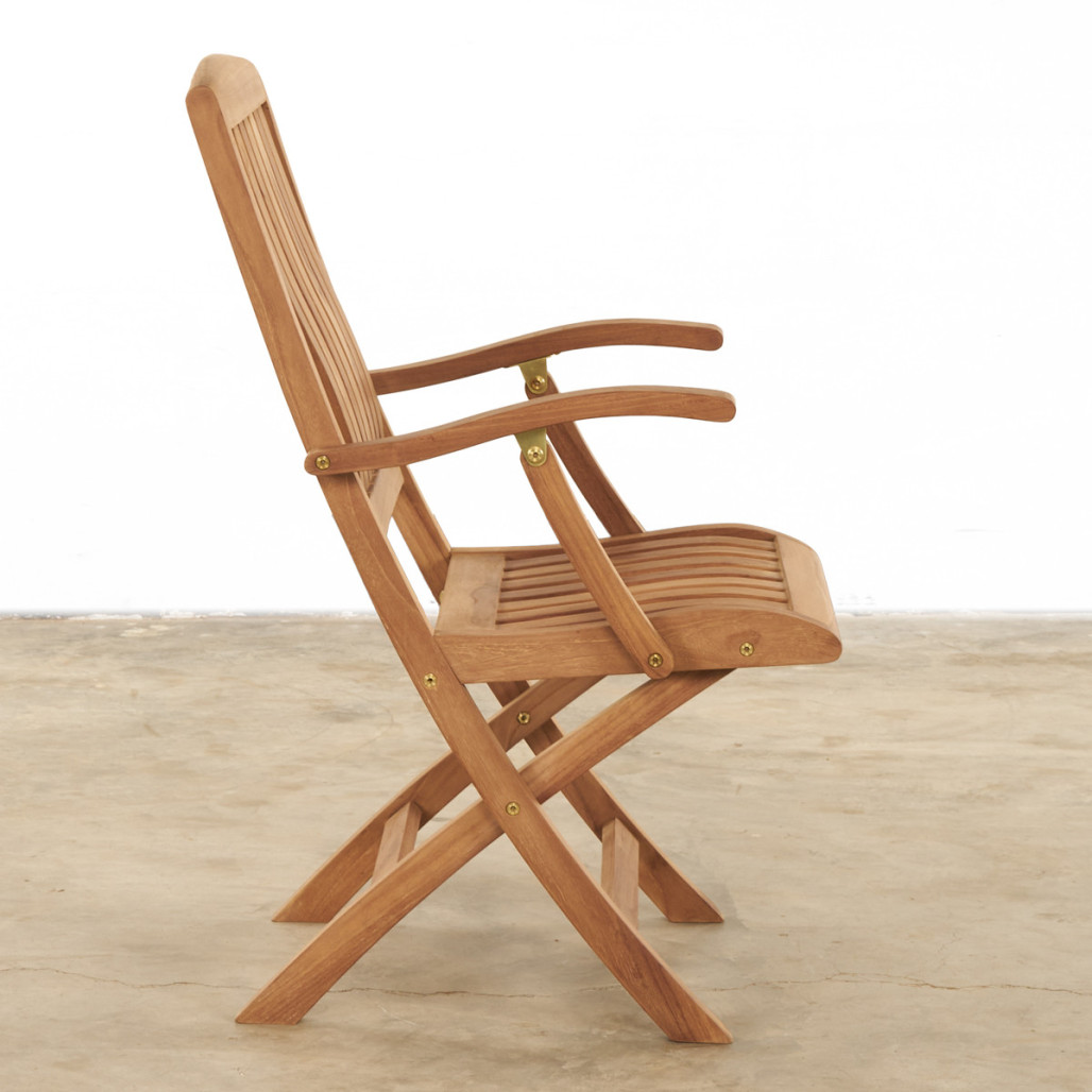 Fauteuil de jardin en teck massif Lisato Fauteuil de jardin en teck massif Lisato