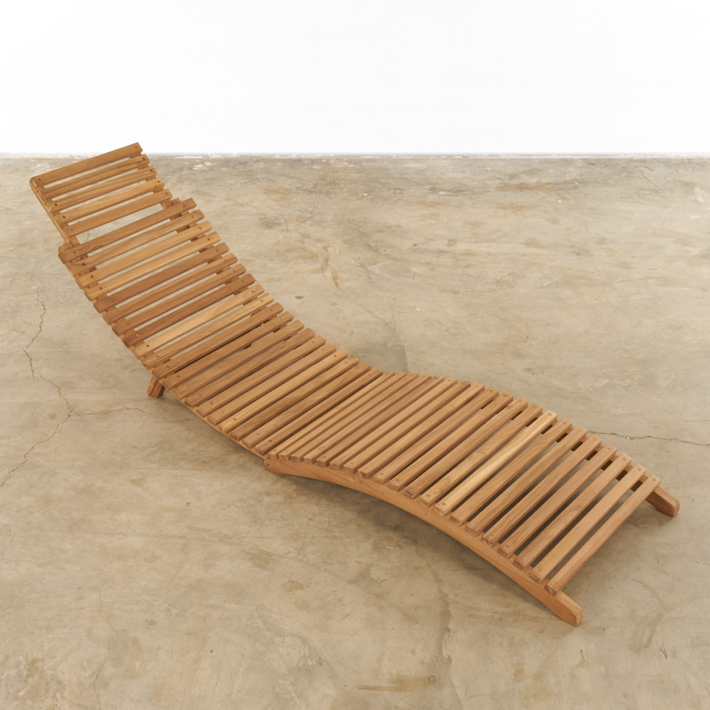 Transat pliant en teck massif Swell Transat pliant en teck massif Swell