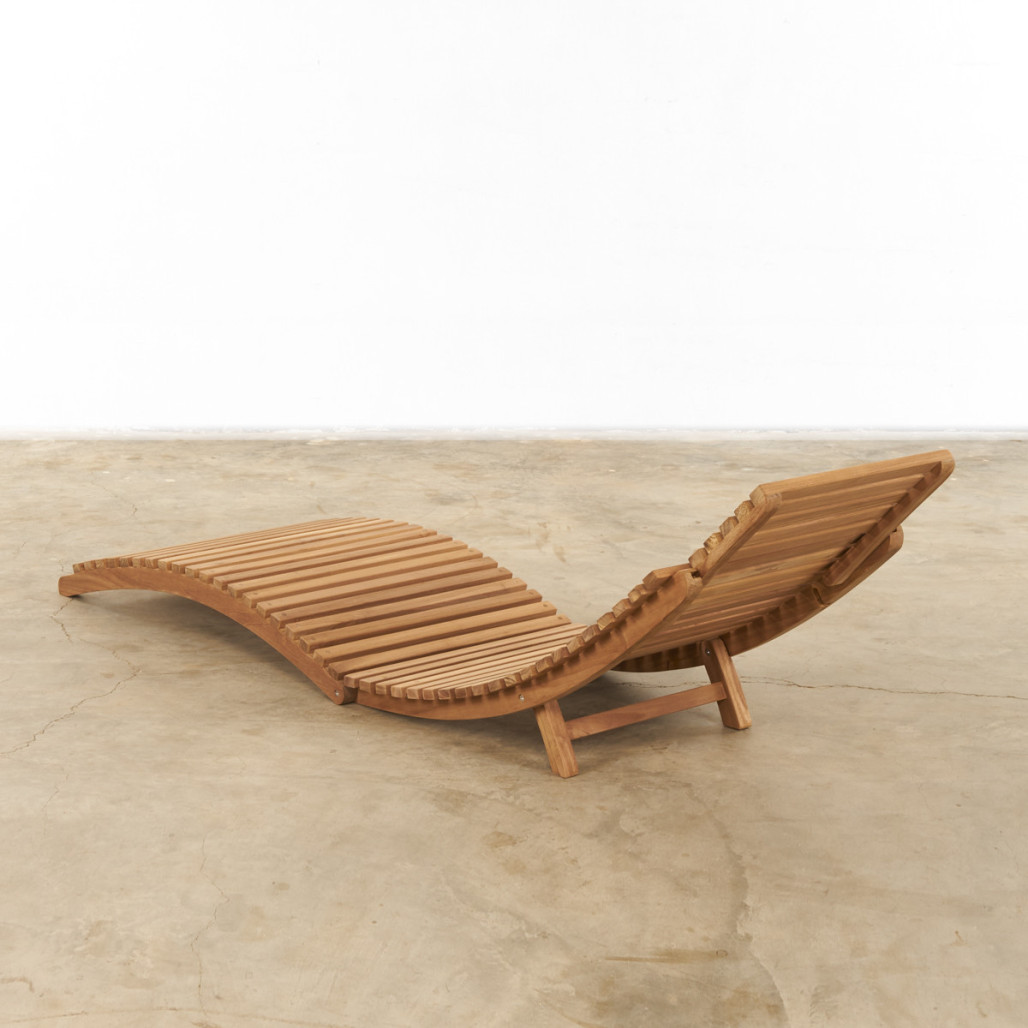 Transat pliant en teck massif Swell Transat pliant en teck massif Swell