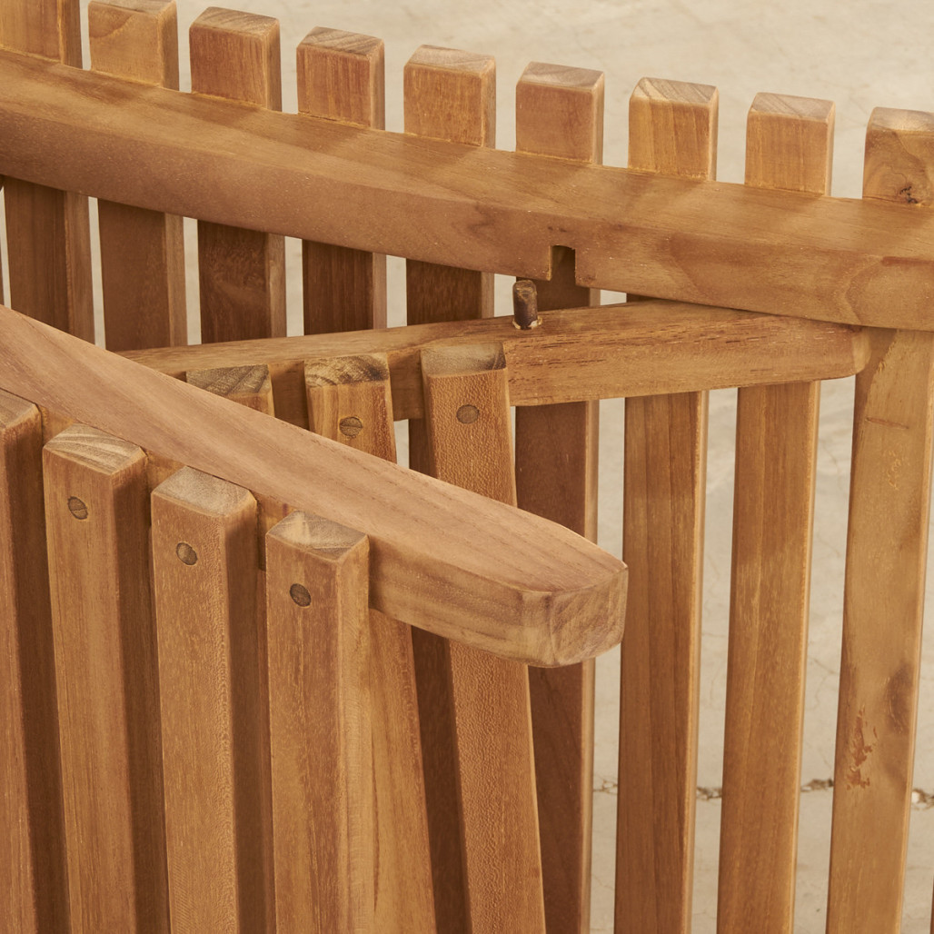 Transat pliant en teck massif Swell Transat pliant en teck massif Swell