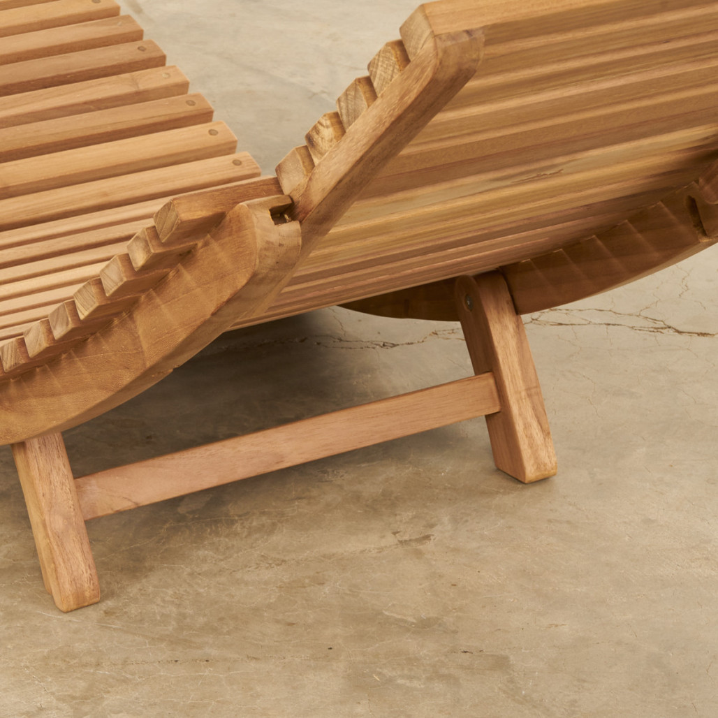 Transat pliant en teck massif Swell Transat pliant en teck massif Swell