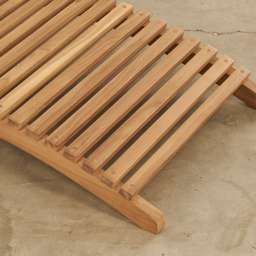 Transat pliant en teck massif Swell Transat pliant en teck massif Swell