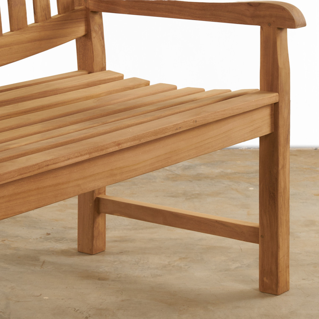 Banc de jardin en teck massif Hadapo