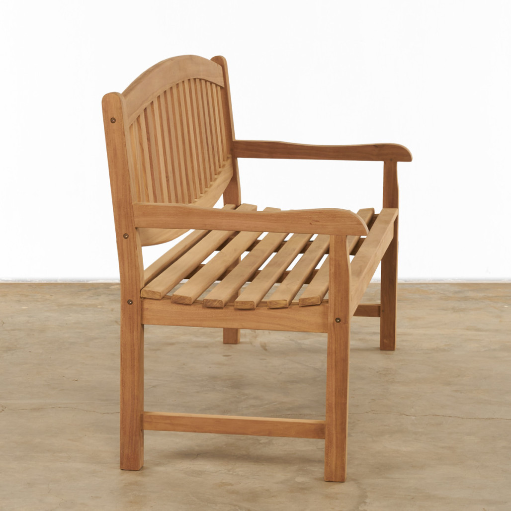 Banc de jardin en teck massif Hadapo