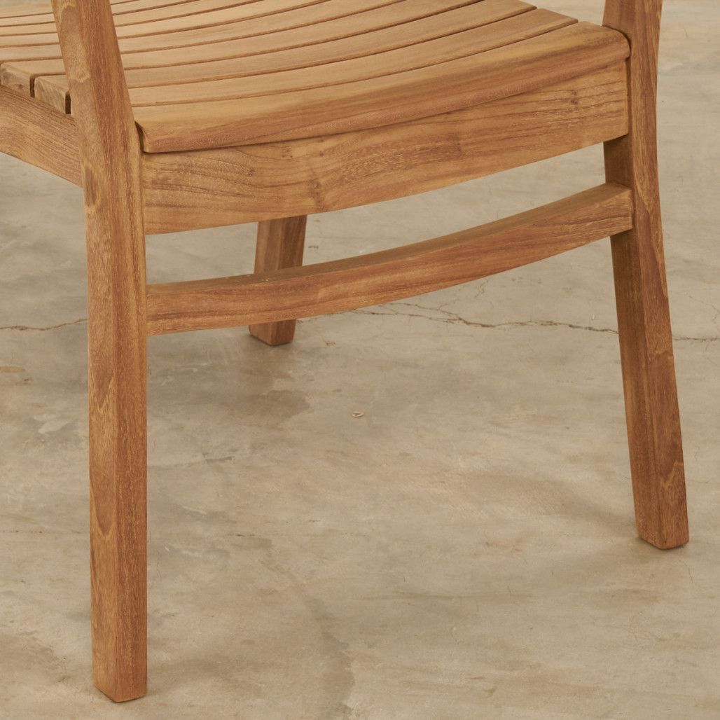 Fauteuil de jardin en teck massif Horismo Fauteuil de jardin en teck massif Horismo