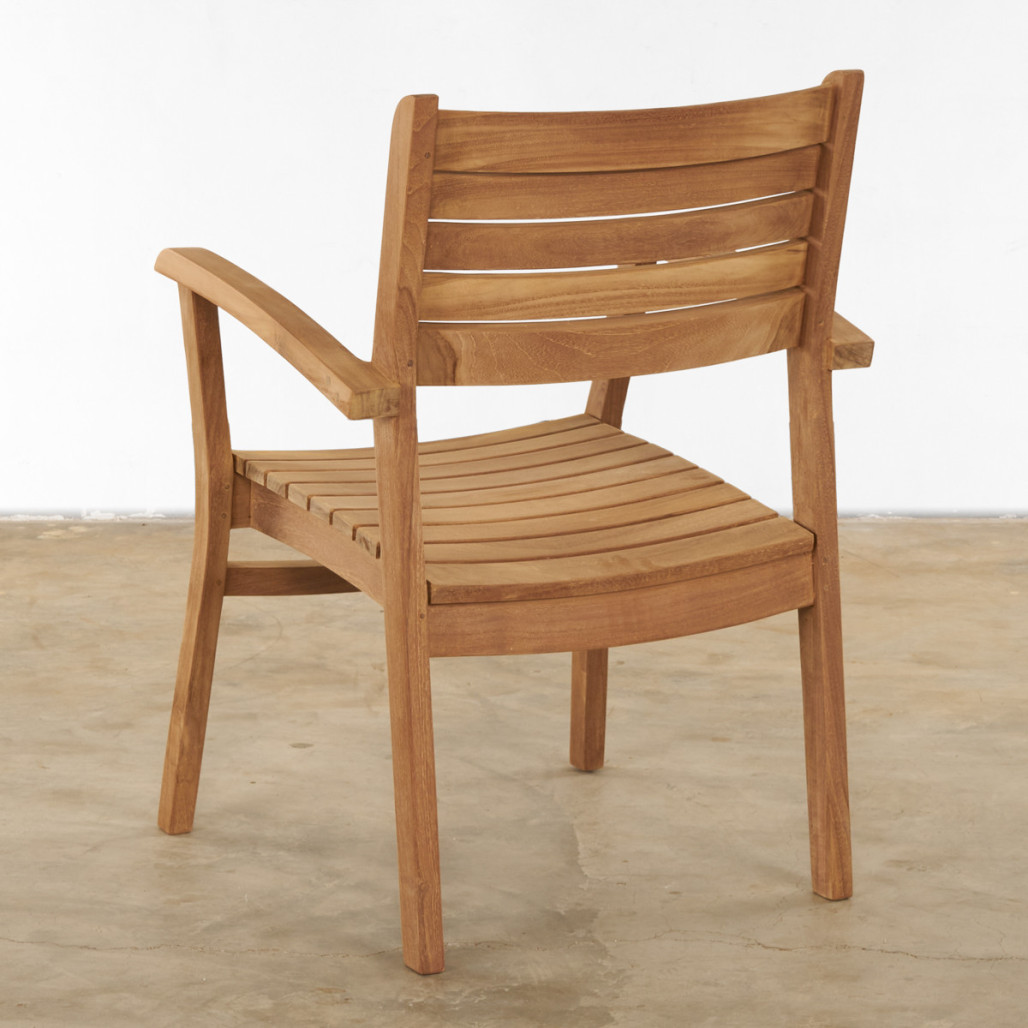 Fauteuil de jardin en teck massif Horismo Fauteuil de jardin en teck massif Horismo