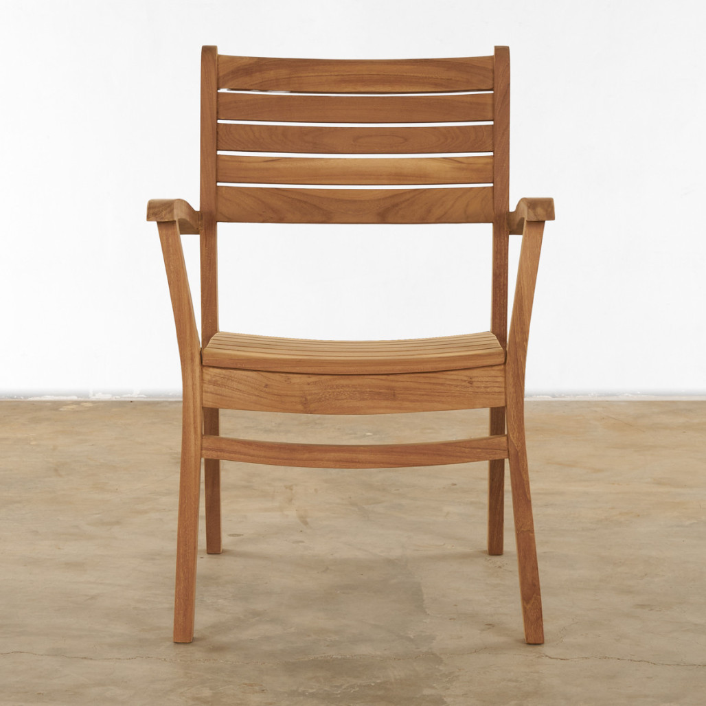 Fauteuil de jardin en teck massif Horismo Fauteuil de jardin en teck massif Horismo