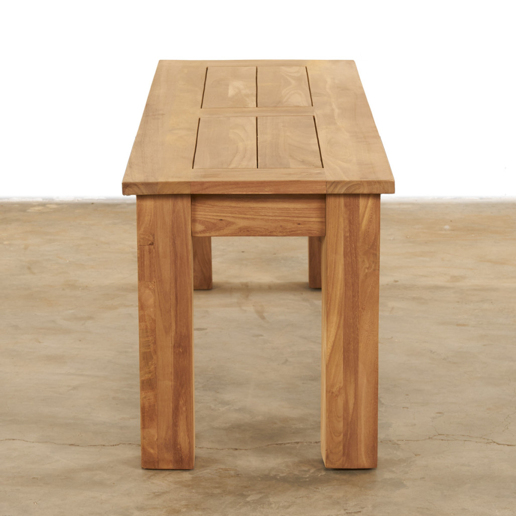 Banc de jardin en teck massif Matado 130 cm Banc de jardin en teck massif Matado 130 cm