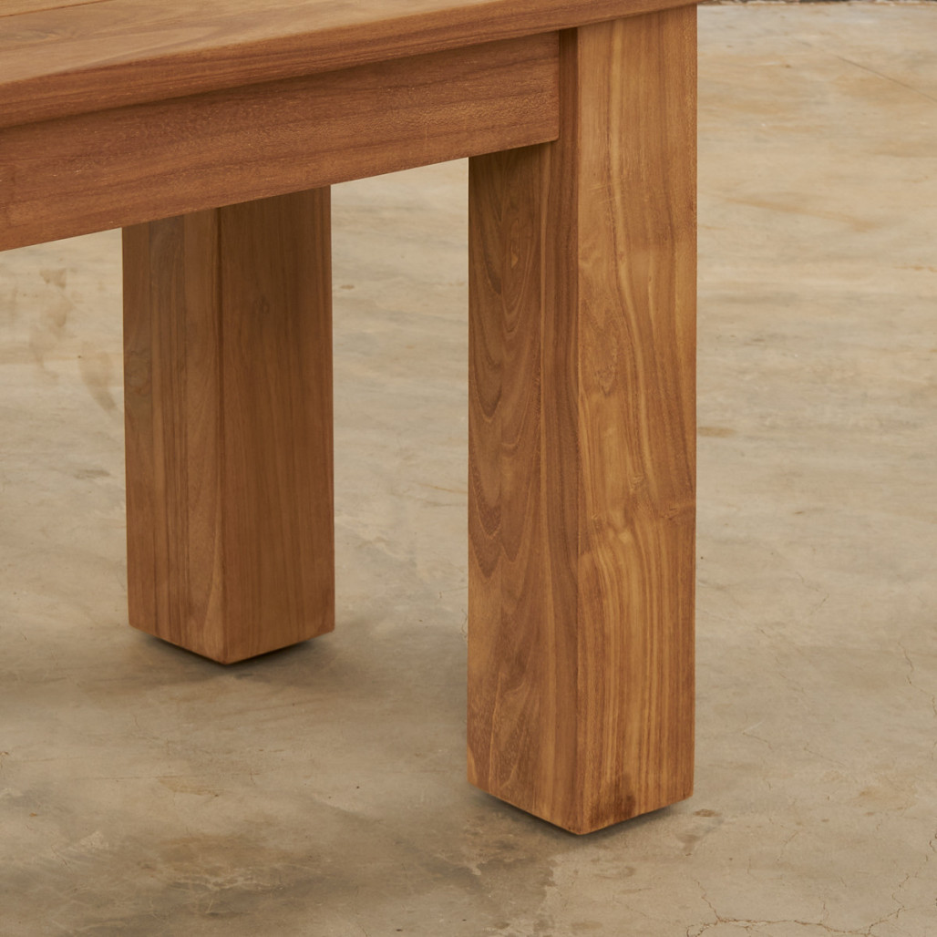 Banc de jardin en teck massif Matado 100 cm Banc de jardin en teck massif Matado 100 cm