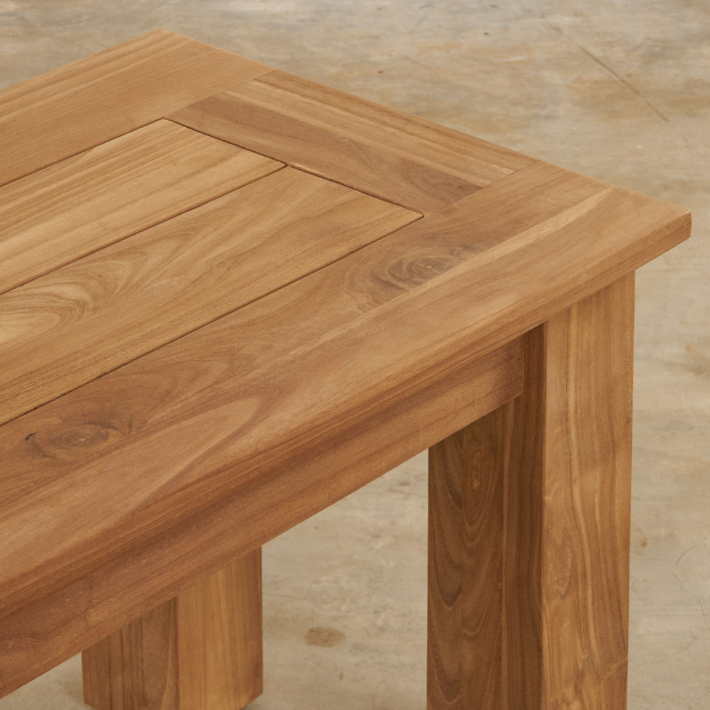 Banc de jardin en teck massif Matado 100 cm Banc de jardin en teck massif Matado 100 cm