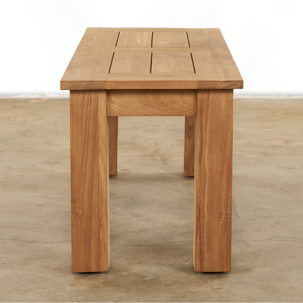 Banc de jardin en teck massif Matado 100 cm Banc de jardin en teck massif Matado 100 cm