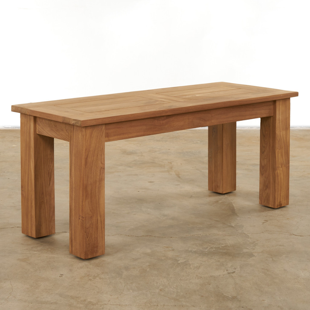 Banc de jardin en teck massif Matado 100 cm Banc de jardin en teck massif Matado 100 cm