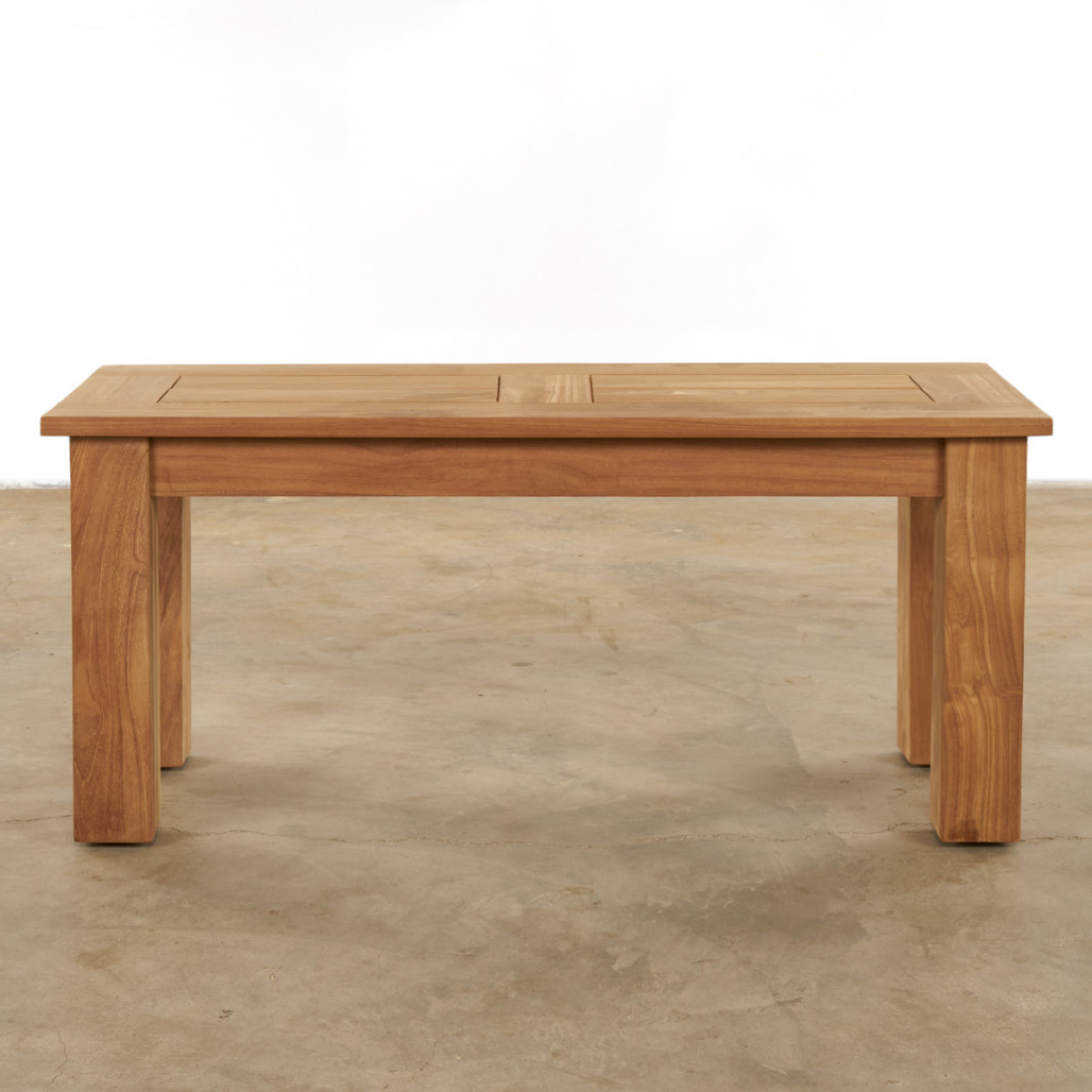 Banc de jardin en teck massif Matado 100 cm Banc de jardin en teck massif Matado 100 cm