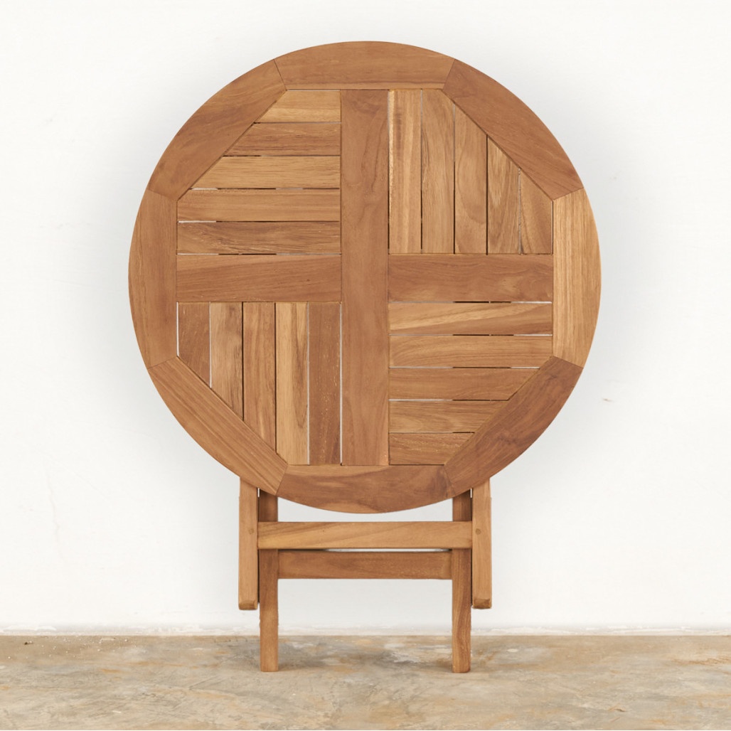 Table basse de jardin en teck massif Onora
