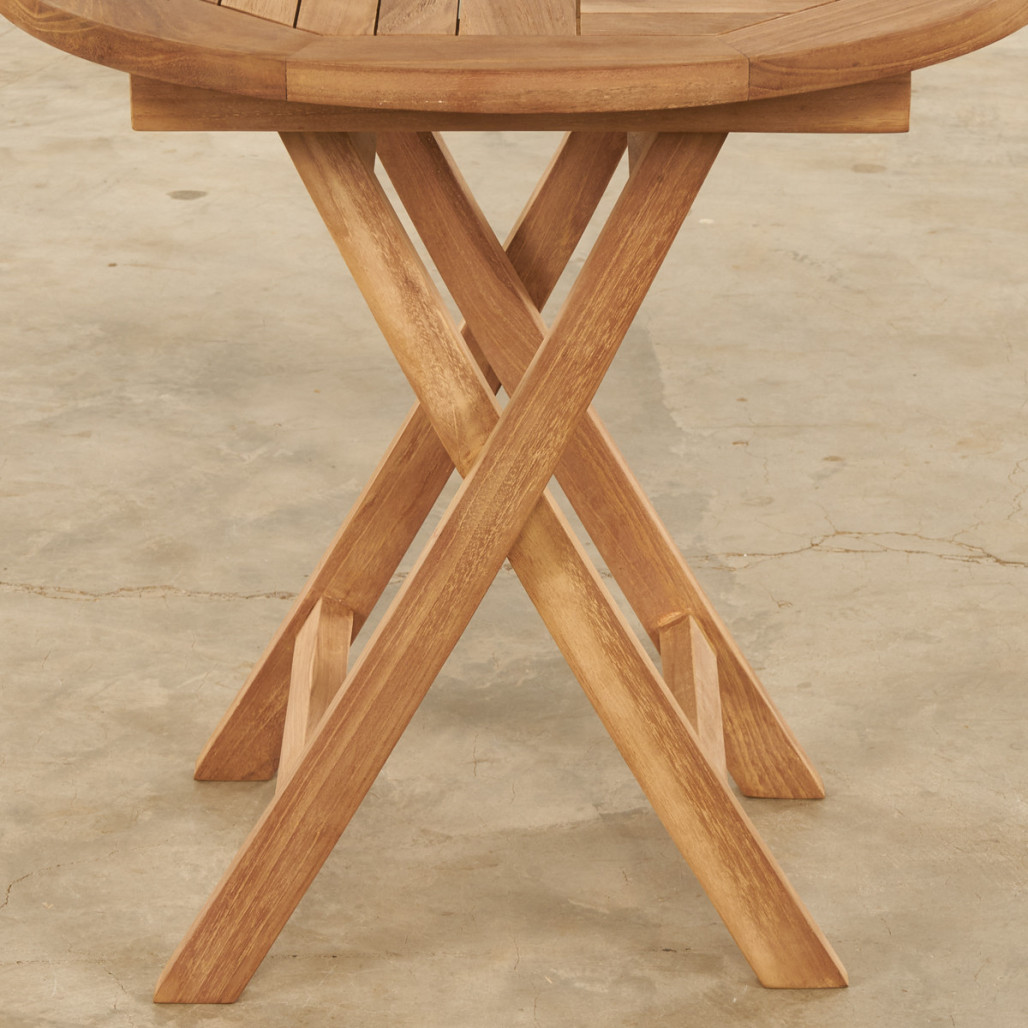 Table basse de jardin en teck massif Onora