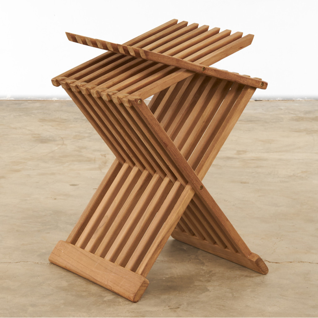 Table basse de jardin en teck  pliante Fish Table basse de jardin en teck  pliante Fish