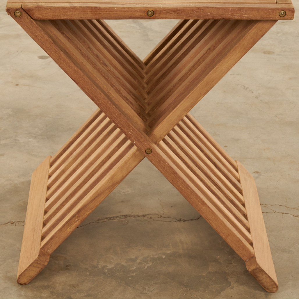 Table basse de jardin en teck  pliante Fish Table basse de jardin en teck  pliante Fish