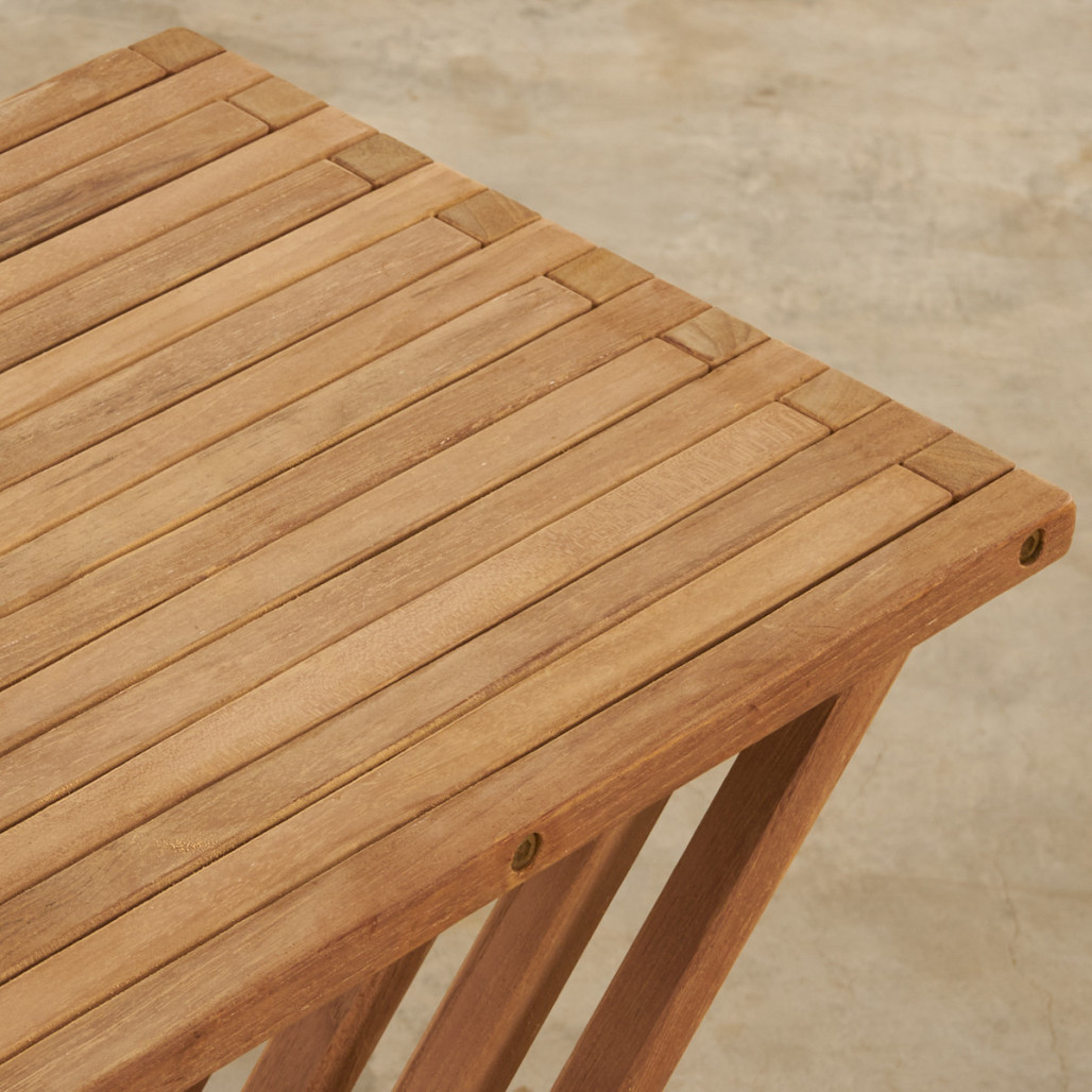 Table basse de jardin en teck  pliante Fish Table basse de jardin en teck  pliante Fish