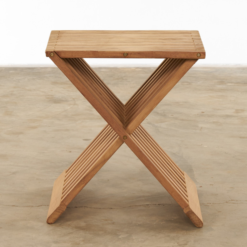 Table basse de jardin en teck  pliante Fish Table basse de jardin en teck  pliante Fish