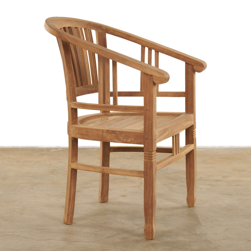 Fauteuil de jardin en teck Romane Fauteuil de jardin en teck Romane