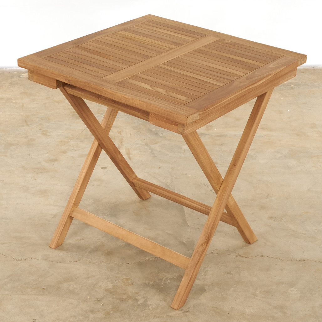 Ensemble table et 2 chaises de jardin en teck Harry Ensemble table et 2 chaises de jardin en teck Harry