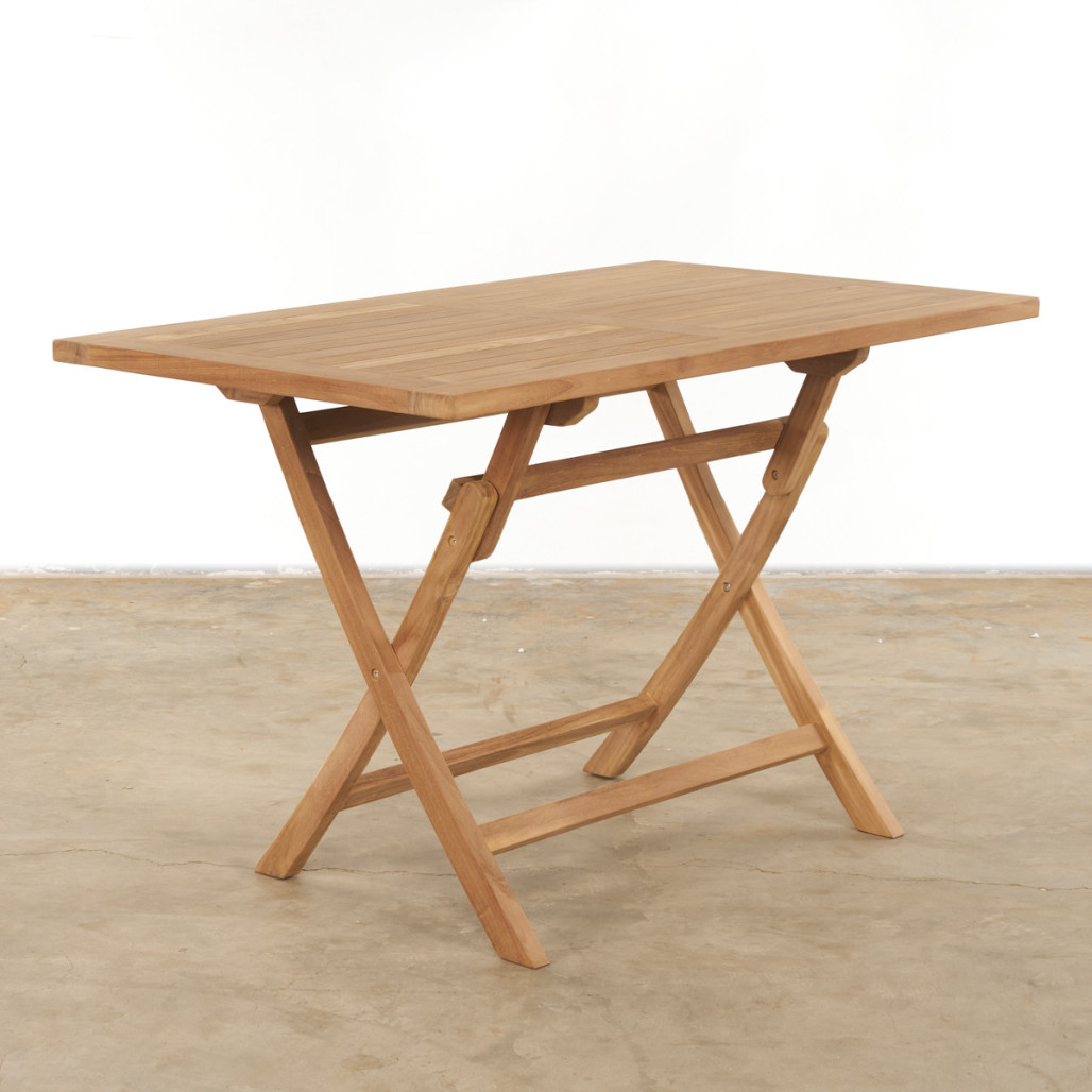 Ensemble table et 4 chaises de jardin en teck Harry Ensemble table et 4 chaises de jardin en teck Harry