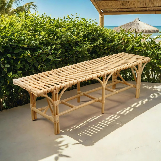 Banc en rotin pour le jardin Timano- Wanda collection