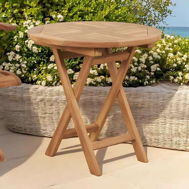 Table basse de jardin en teck massif Onora