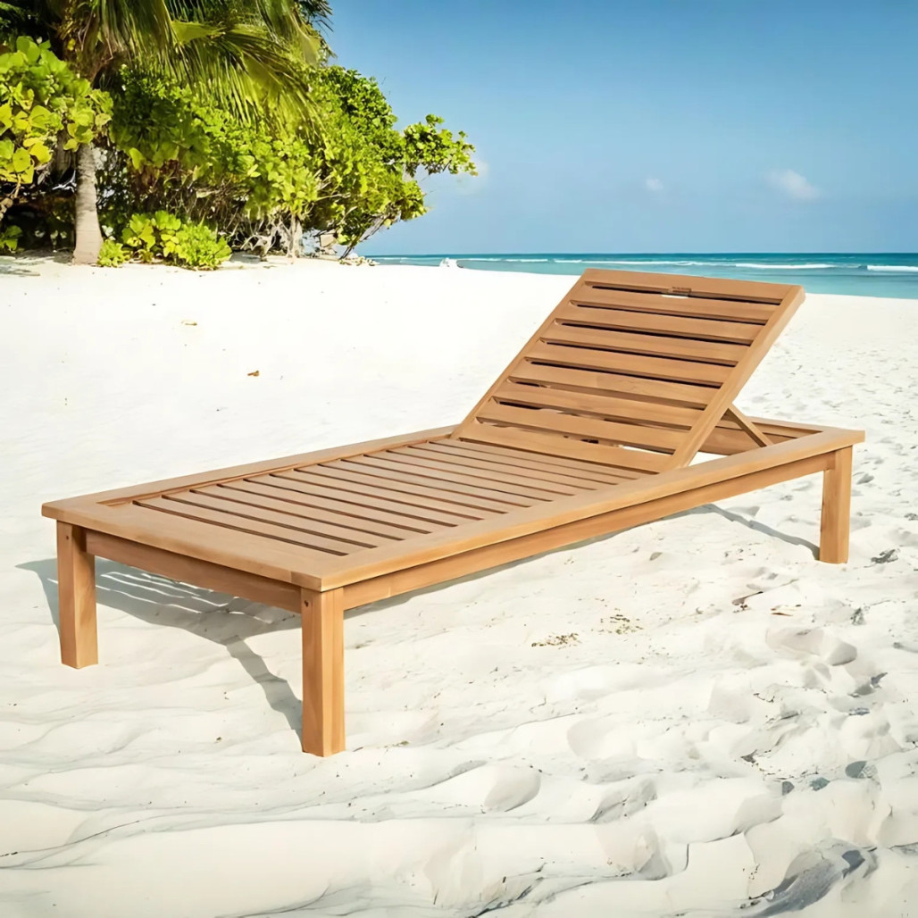 Bain de soleil en teck massif Mamba Bain de soleil en teck massif Mamba