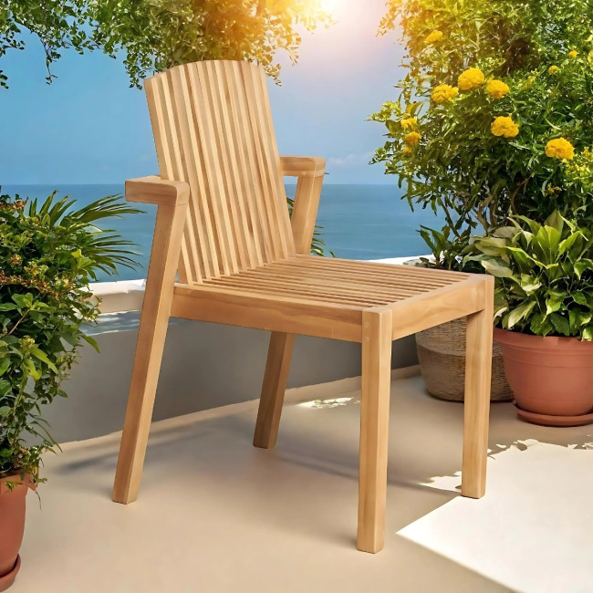 Chaise de jardin en teck massif Imzo