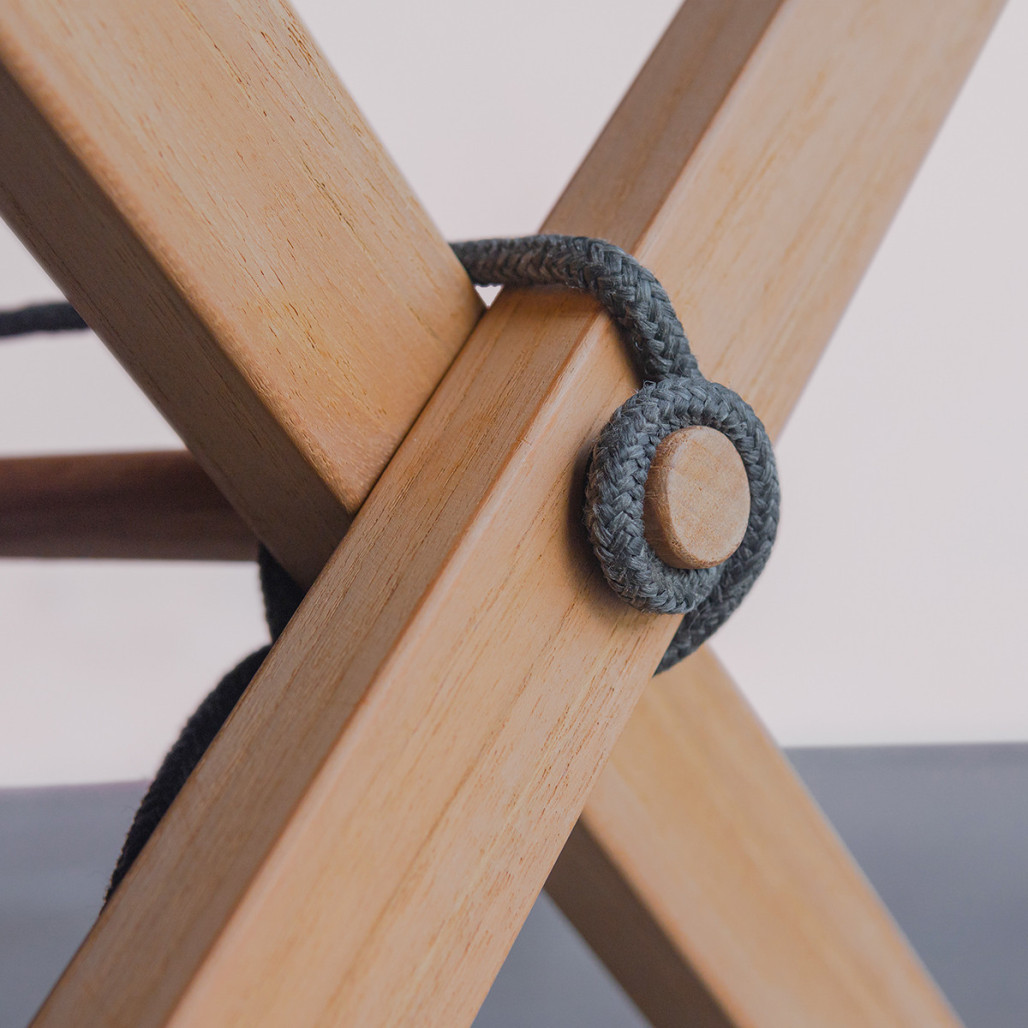 Table basse de jardin en teck gris Relax – Wanda Collection Table basse de jardin en teck gris Relax – Wanda Collection