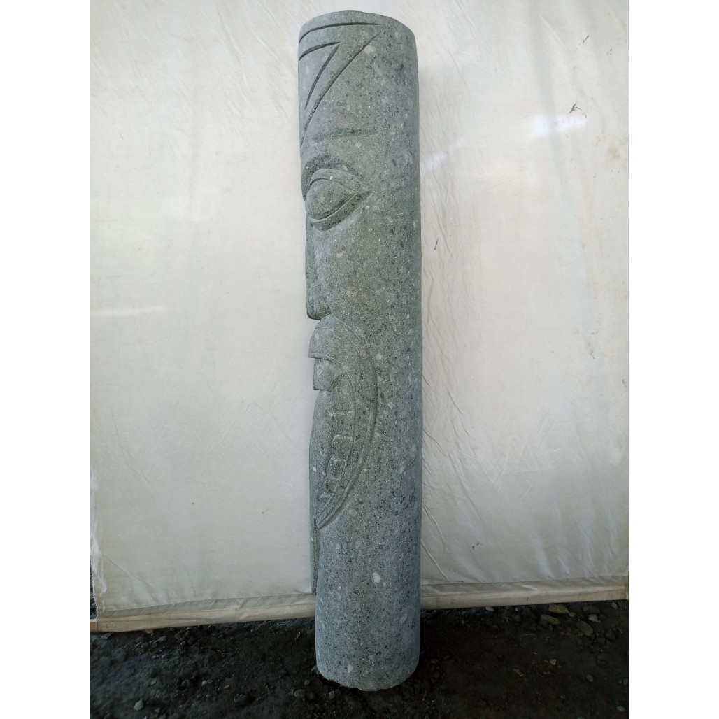 Tiki statue de jardin en pierre volcanique 1.50m zen Tiki statue de jardin en pierre volcanique 1.50m zen