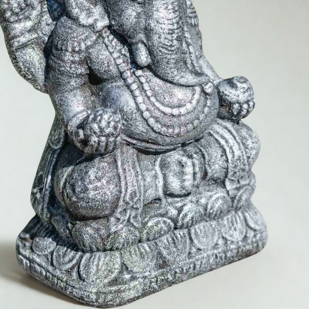 Statue Ganesh patiné gris | Décoration zen intérieure Statue Ganesh patiné gris | Décoration zen intérieure