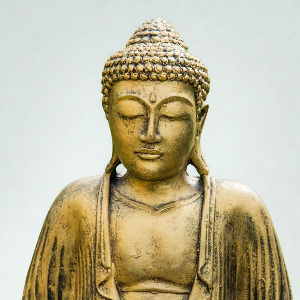 Statue Bouddha doré | Décoration zen intérieure Statue Bouddha doré | Décoration zen intérieure
