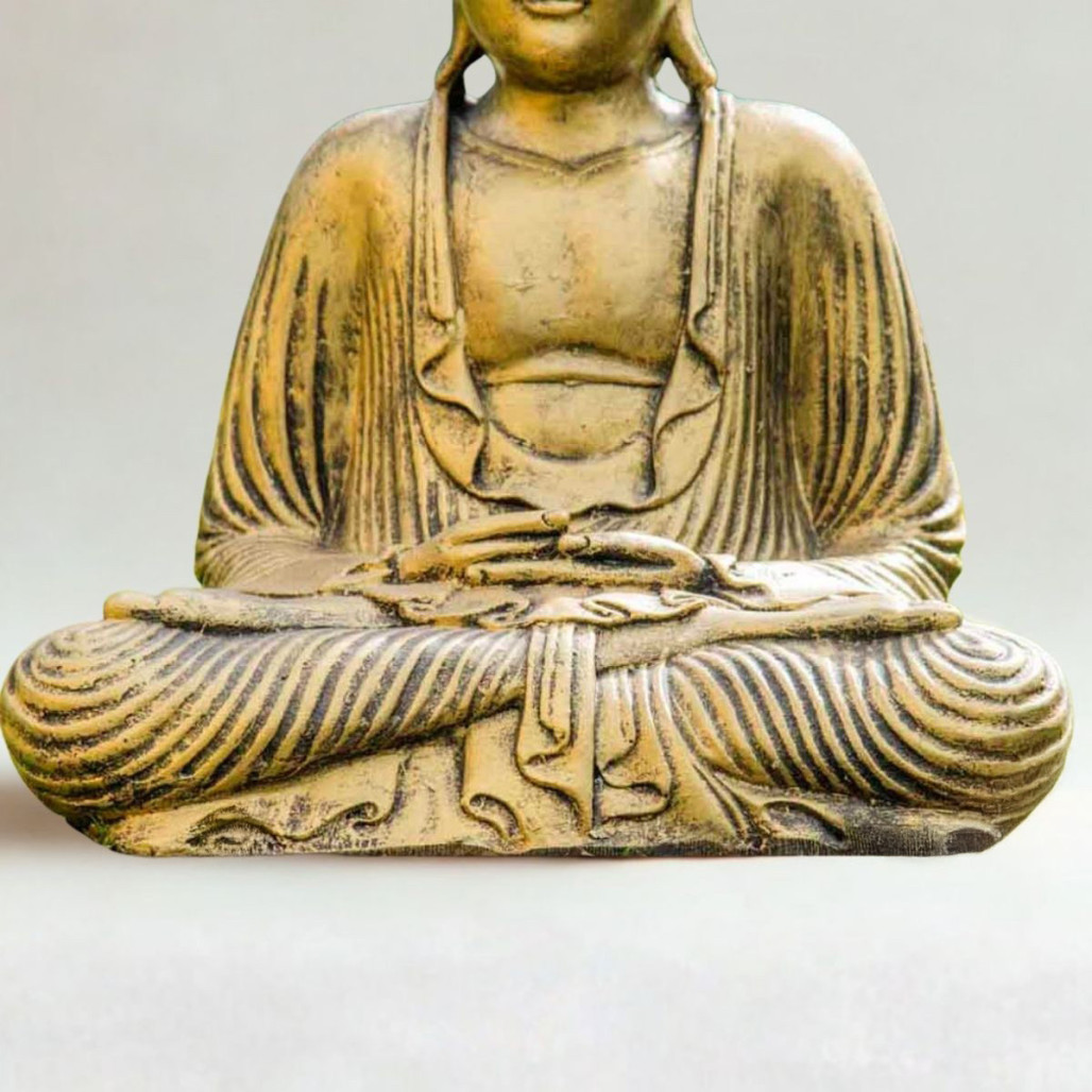 Statue Bouddha doré | Décoration zen intérieure Statue Bouddha doré | Décoration zen intérieure