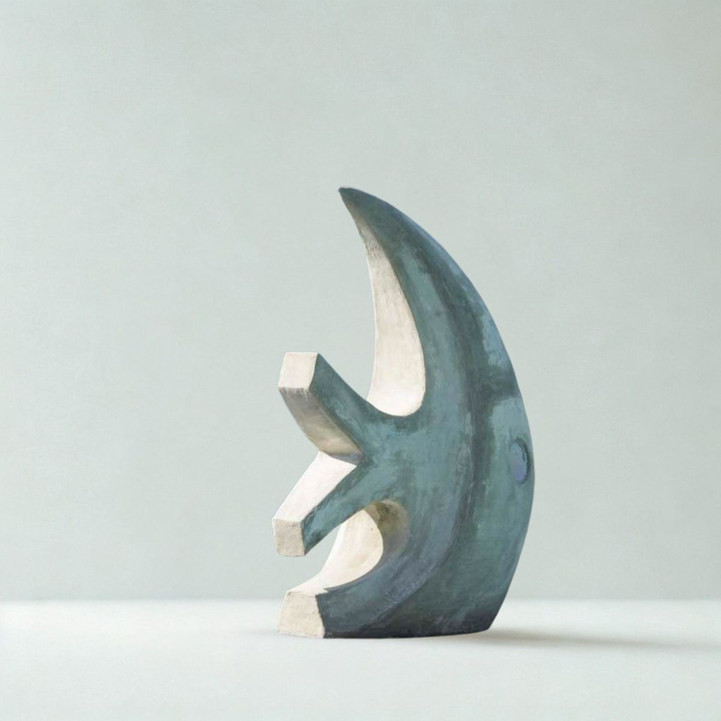 Sculpture poisson gris 100 cm | Décoration design intérieure Sculpture poisson gris 100 cm | Décoration design intérieure