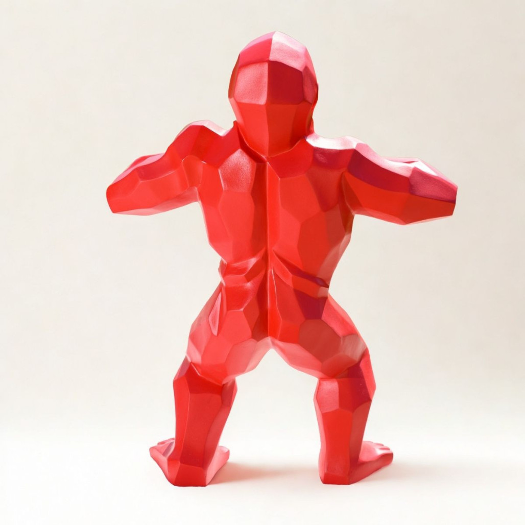 Statue gorille géométrique | Décoration design intérieure Statue gorille géométrique | Décoration design intérieure