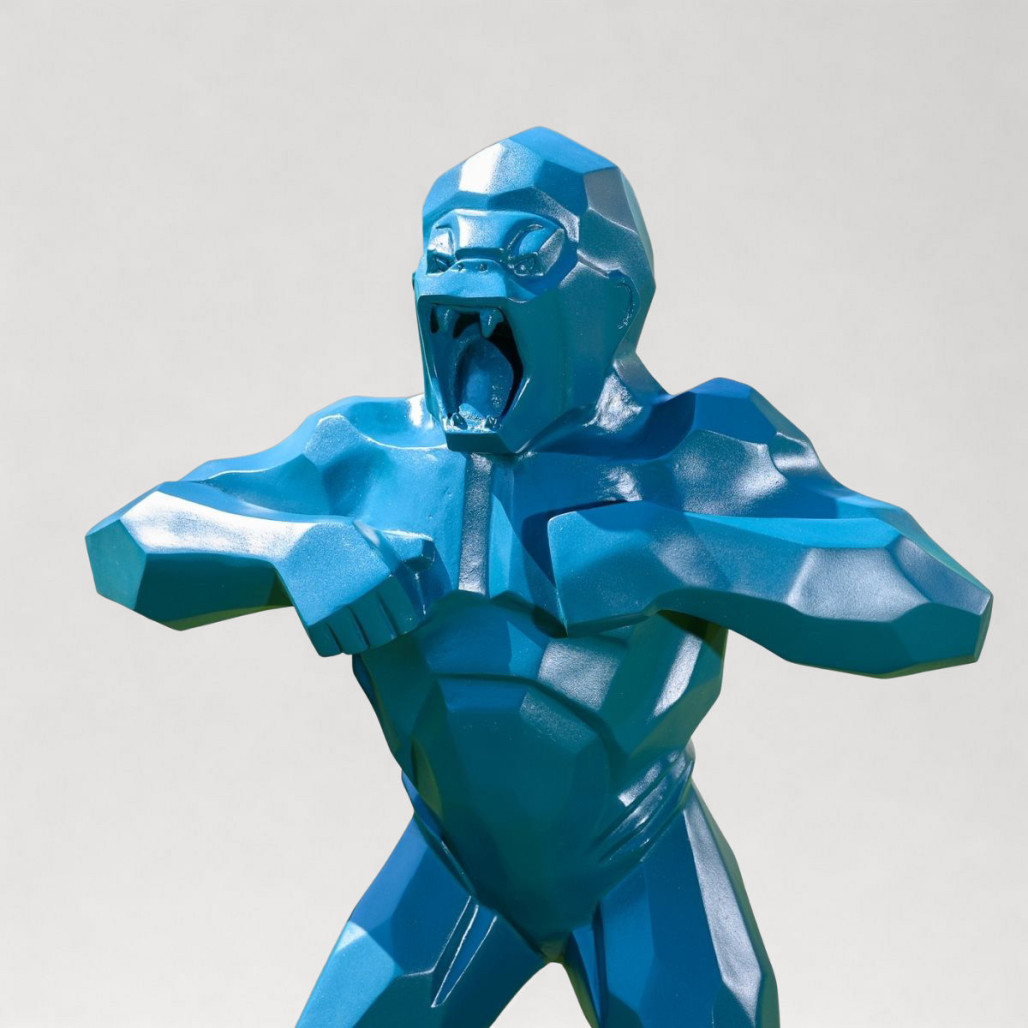 Statue gorille origami | Décoration design intérieure Statue gorille origami | Décoration design intérieure