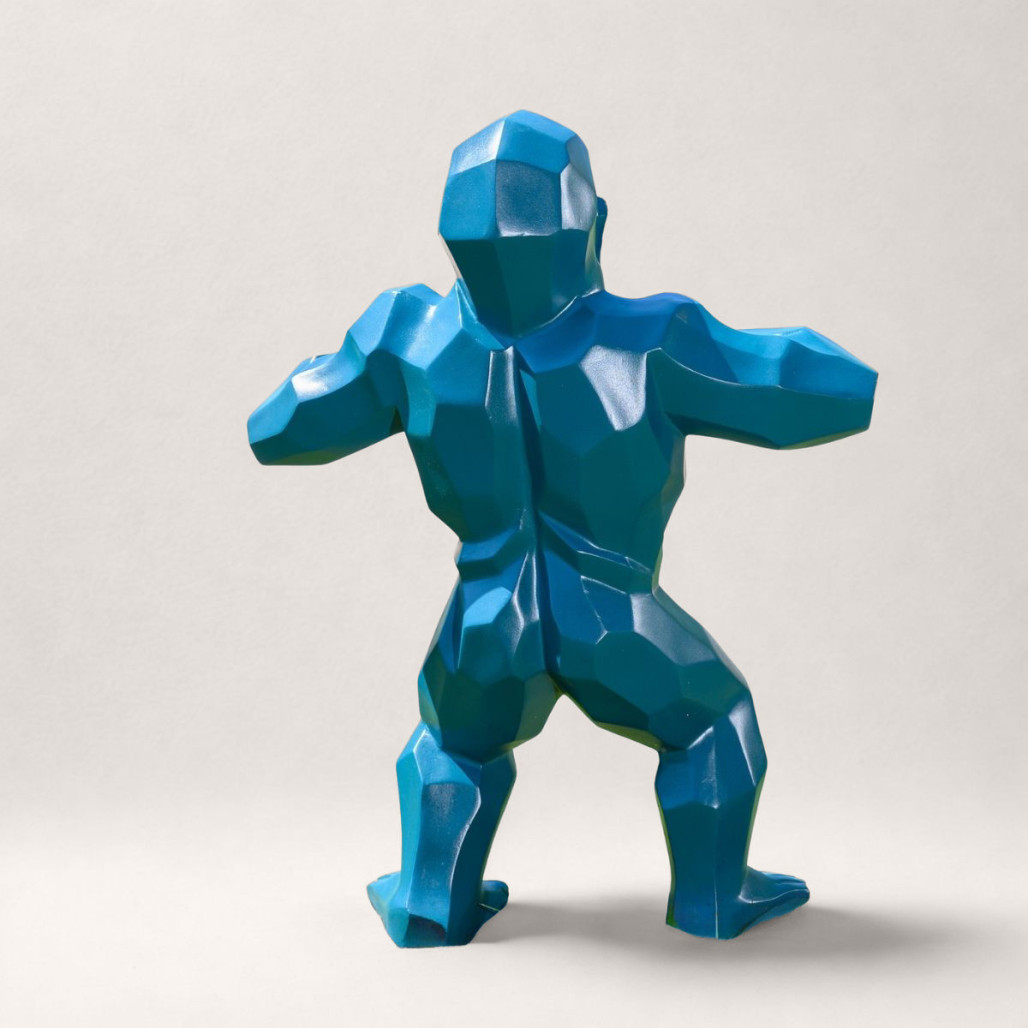 Statue gorille origami | Décoration design intérieure Statue gorille origami | Décoration design intérieure