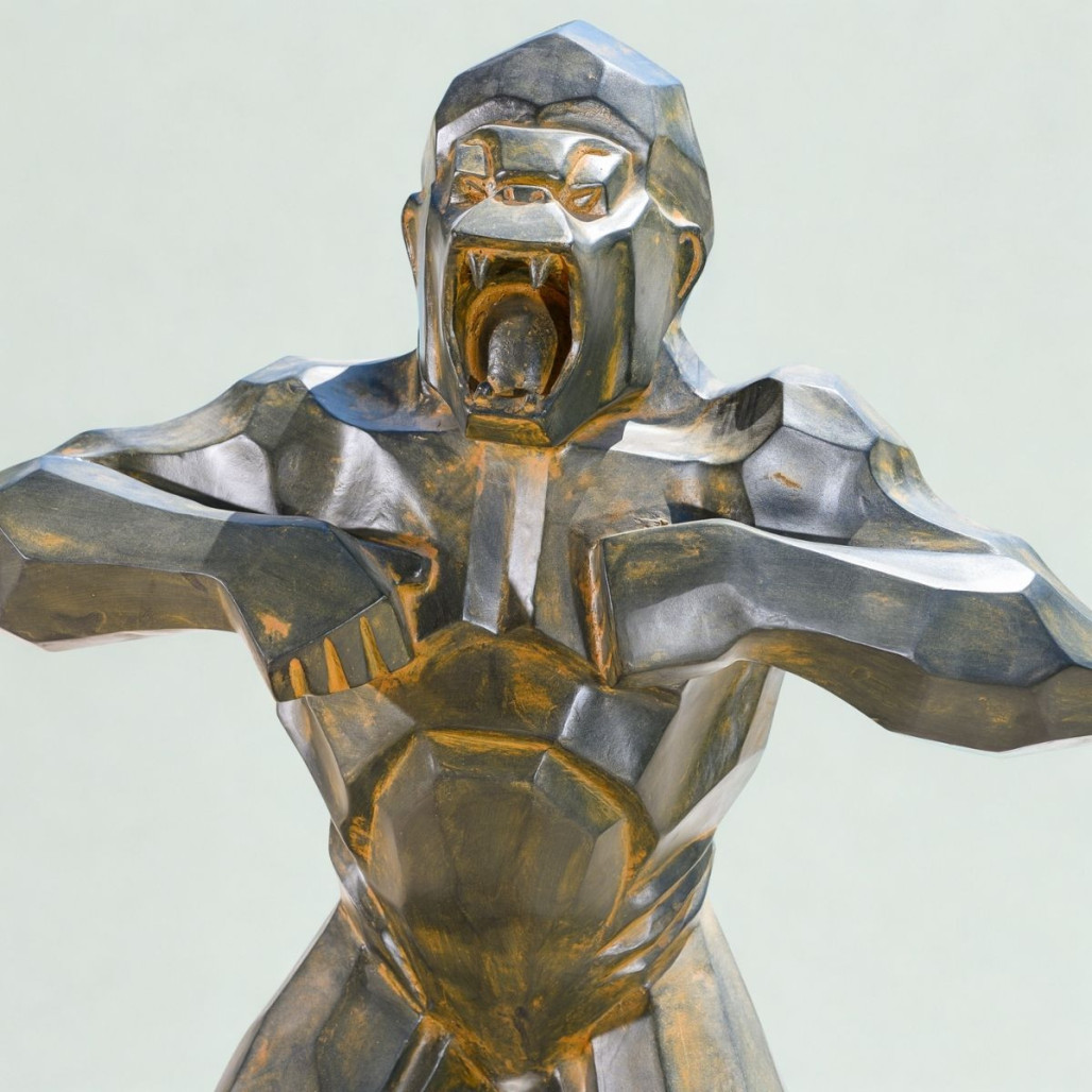 Statue gorille géométrique | Décoration design intérieure Statue gorille géométrique | Décoration design intérieure