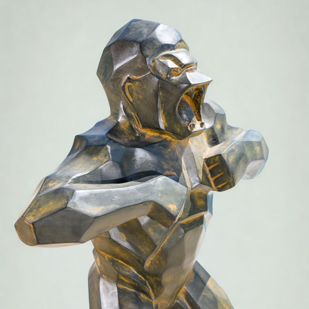 Statue gorille géométrique | Décoration design intérieure Statue gorille géométrique | Décoration design intérieure