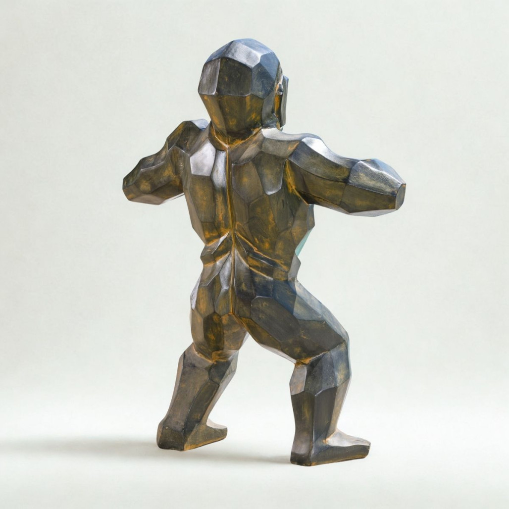 Statue gorille géométrique | Décoration design intérieure Statue gorille géométrique | Décoration design intérieure